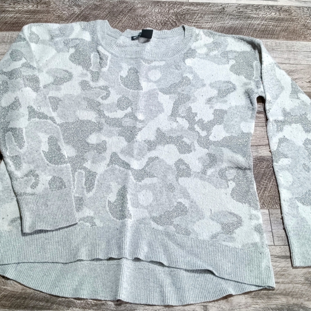 DKNY sparkle camo sweater
